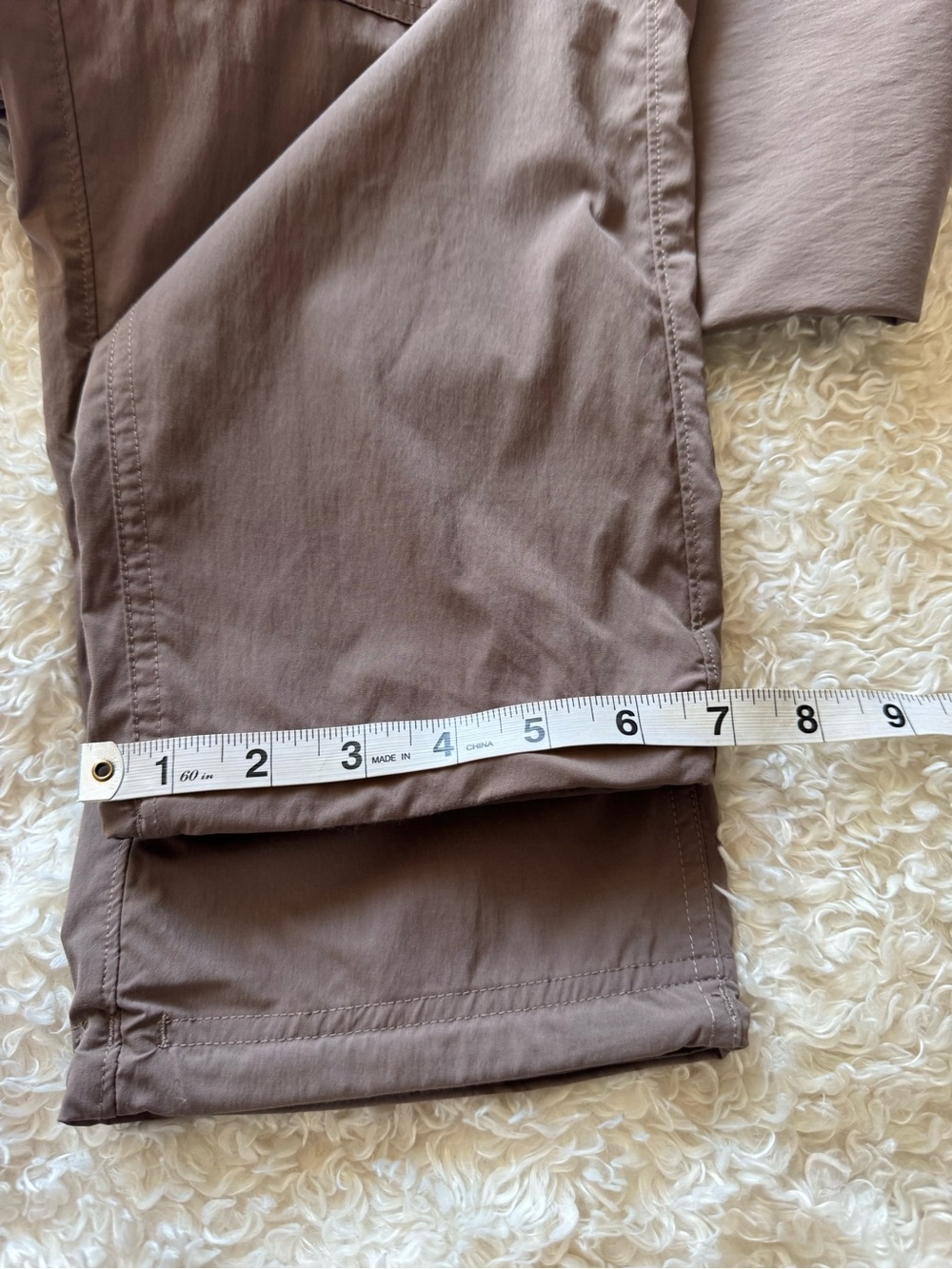 REI Co-op Savanna Trails Pants Brown Hiking Outdoor Nylon Lightweight Size 12 - Picture 9 of 13